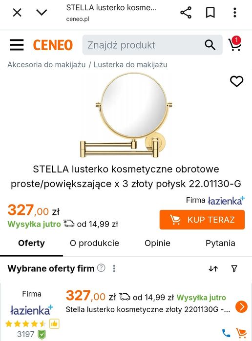 Stella Lusterko kosmetyczne powiększające