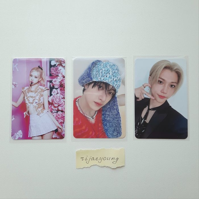 straykids, rosé blackpink картки