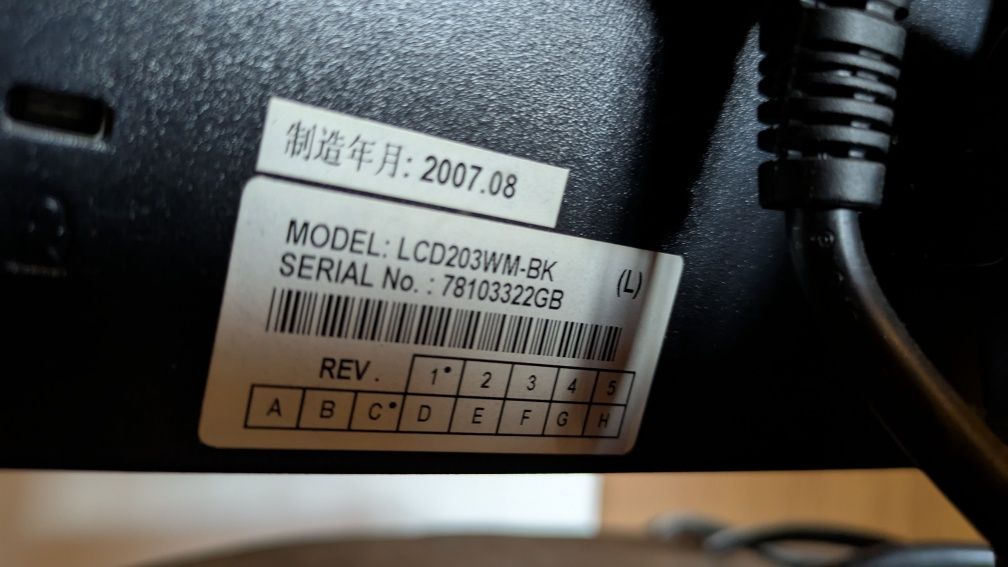 Monitor NEC 20cali