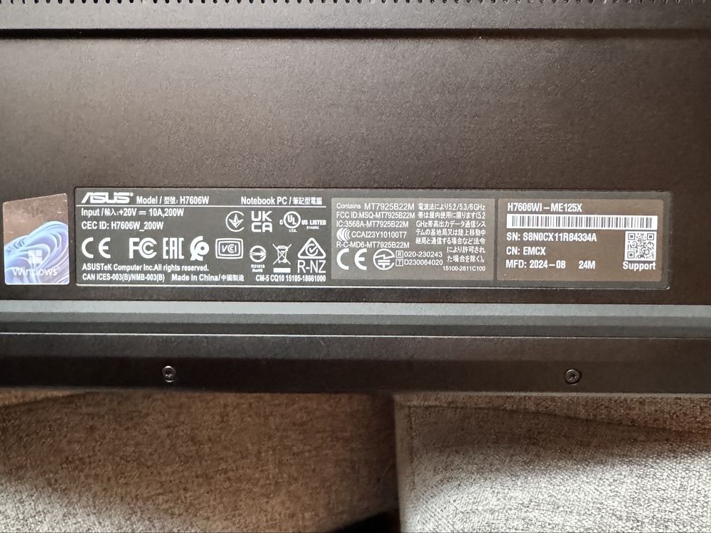 ASUS ProArt P16 H7606WI - ME125X (64 ГБ LPDDR5 RTX™ 4070)