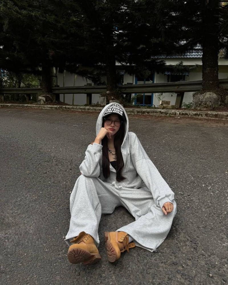 Костюм oversize худі+штани