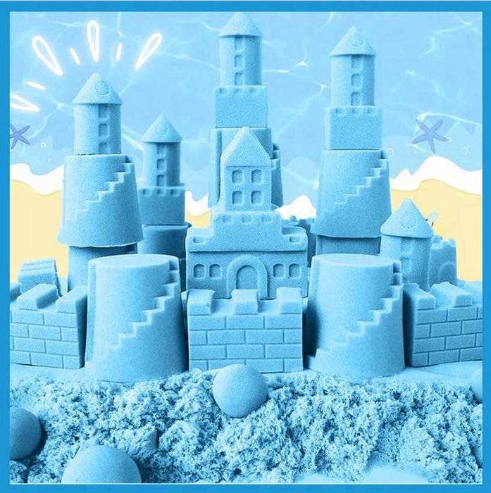 PIASEK KINETYCZNY MAGICZNY kinetic sand piaskolina 1kg zielony miękki