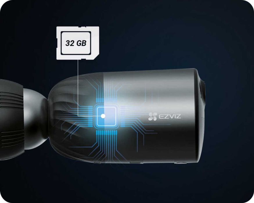 Câmara EZVIZ ‼️WiFi ‼️4MP ‼️ Bateria ‼️ Painel Solar ‼️ MMC 32GB