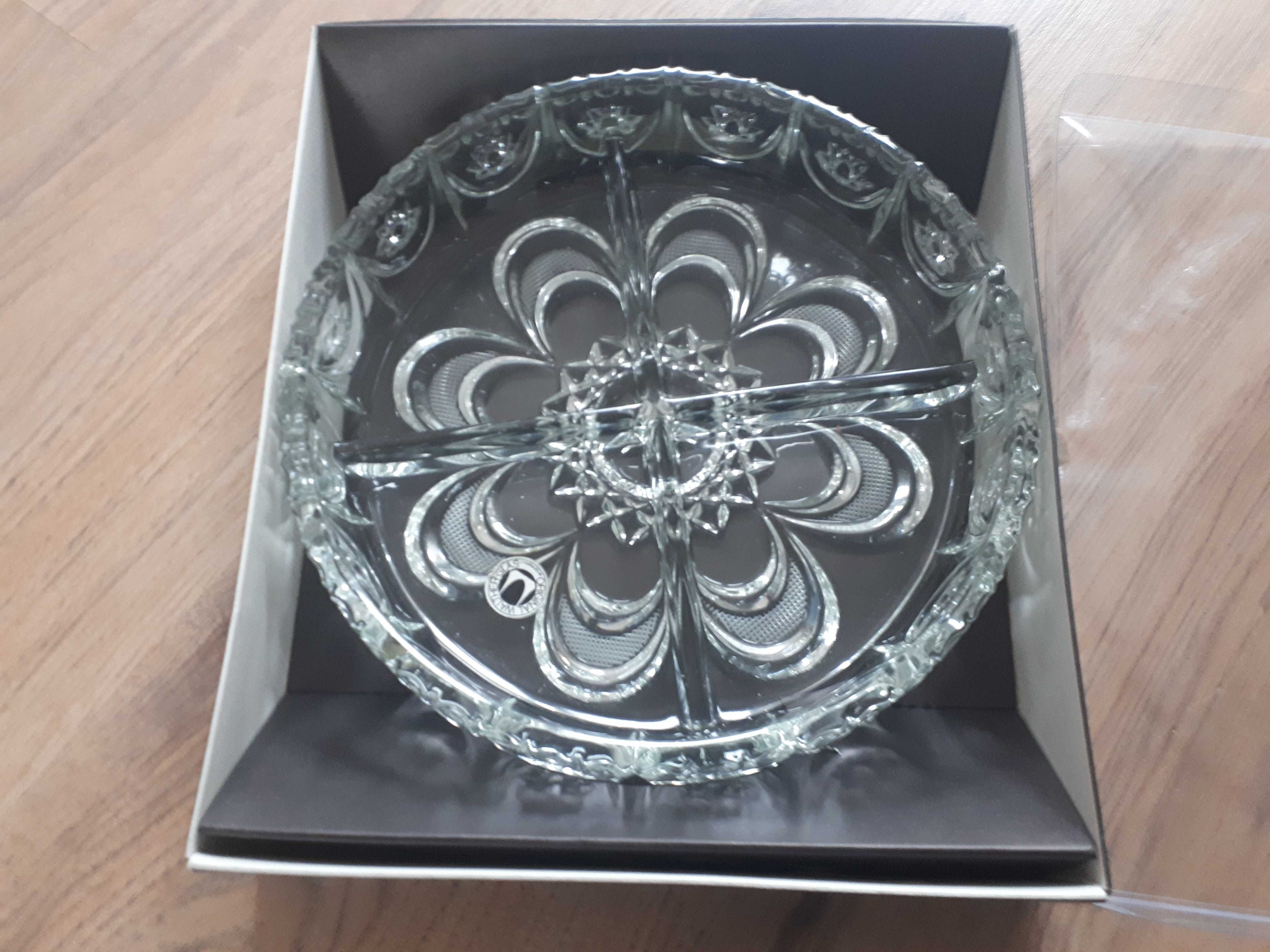 Kryształowa patera oryginalna Walther Glas 22,5 x 5,5 cm NOWA