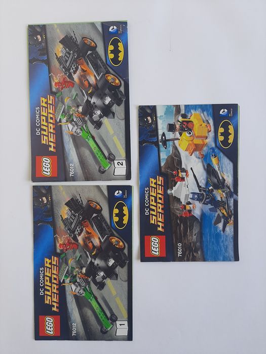 Лише інструкції Лего Супер Хіроуз. Lego Super Heroes 76010 та 76012