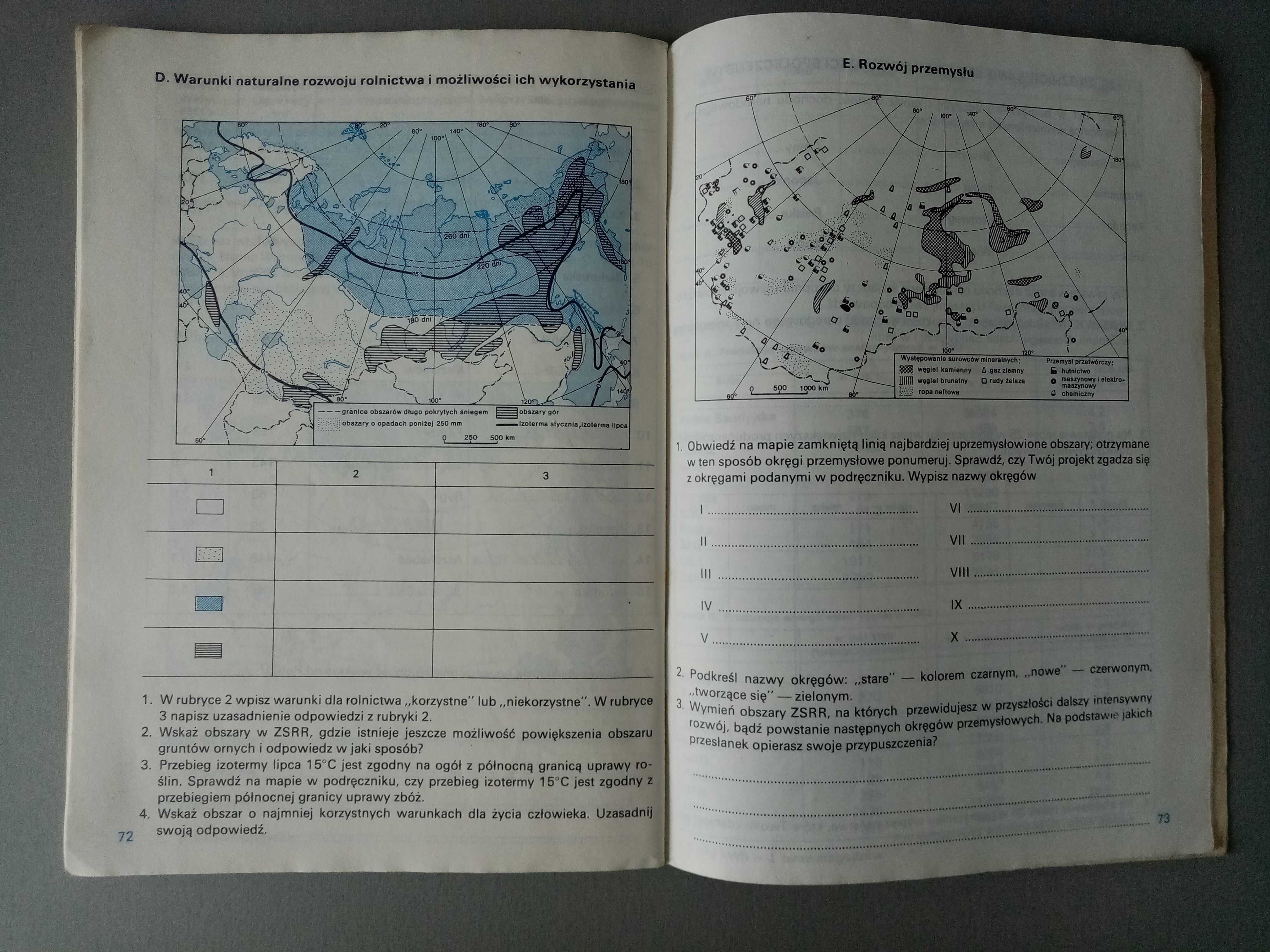 Geografia 7 zeszyt ćwiczeń B. Golec, M. Nowak, E. Przesmycka