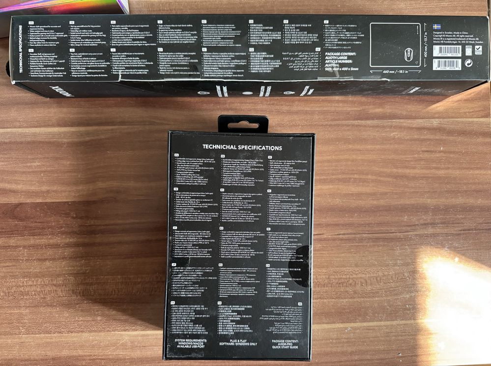 Myszka gamingowa Mionix avior pro gratis podkladka Mionix Alioth L