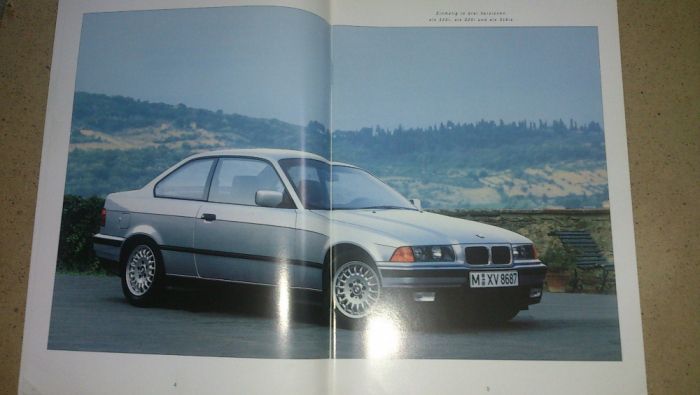 prospekt bmw e36 coupe sedan katalog