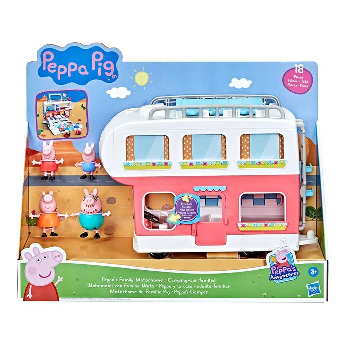 F2182 Ігровий набір Peppa Сімейний кемпер Пеппи (4 фігурки, звук)