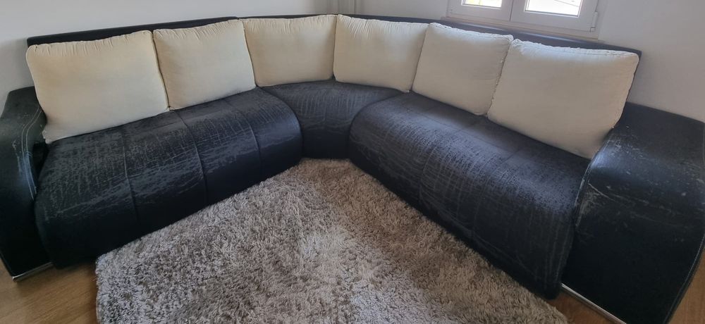 Sofá de canto de 6 lugares