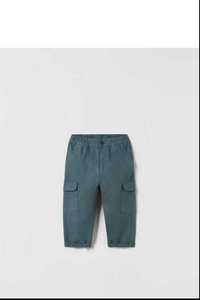 Лляні штани карго Zara на 5-6 років