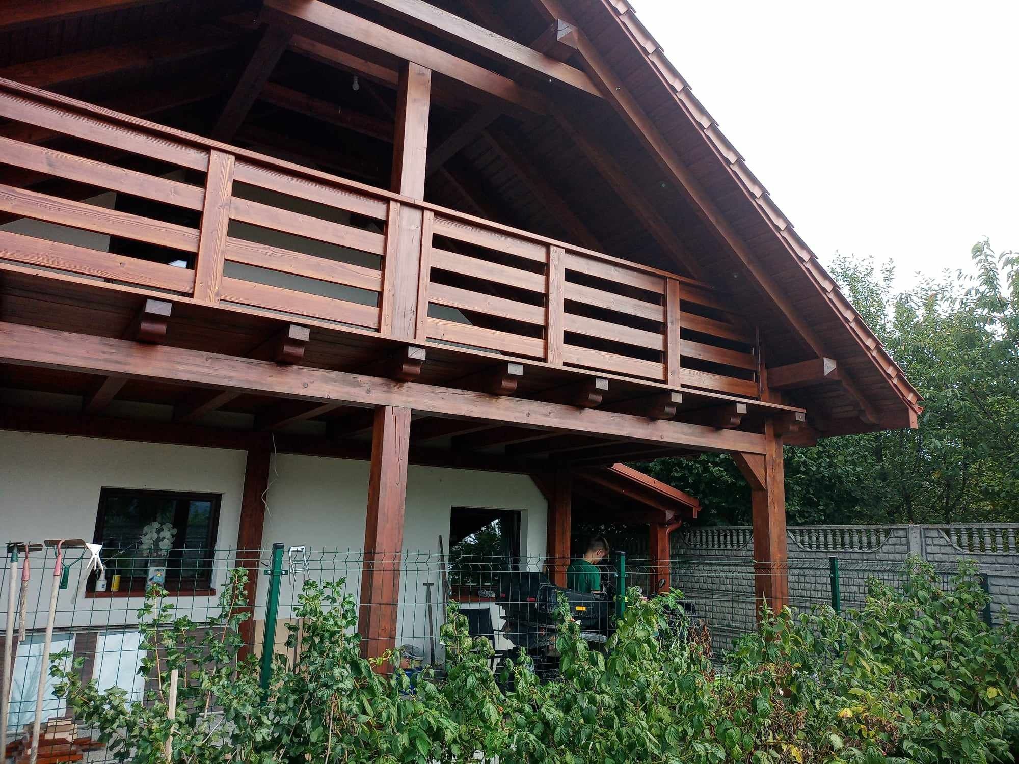 Balustrada balkonowa drewniana
