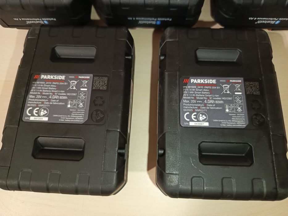 Акумулятор Parkside Performance 20В 4Аг (PAPS 204 A1)з Bluetooth 2025р