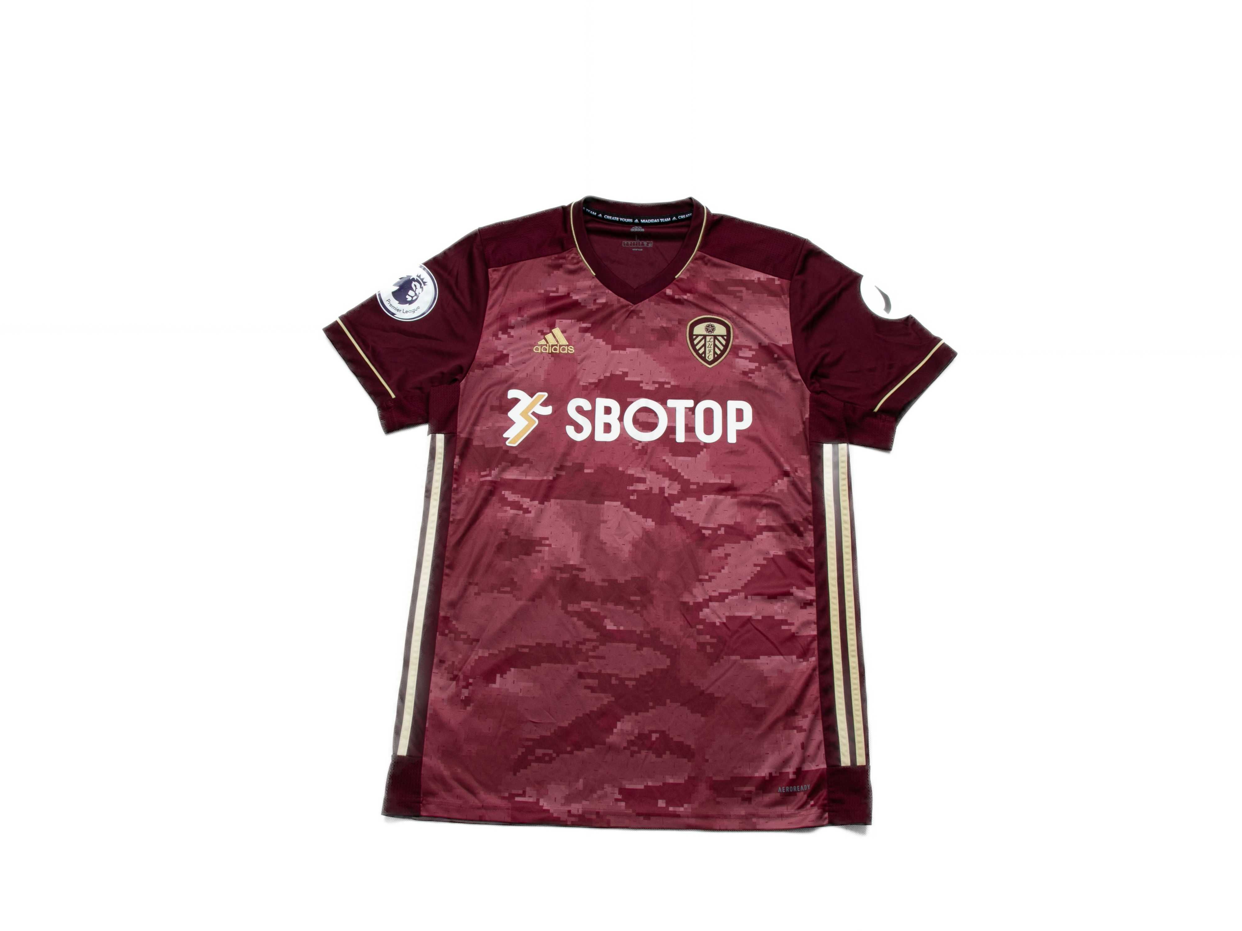 Koszulka piłkarska Adidas Leeds United 20/21 L burgund trzeci komplet