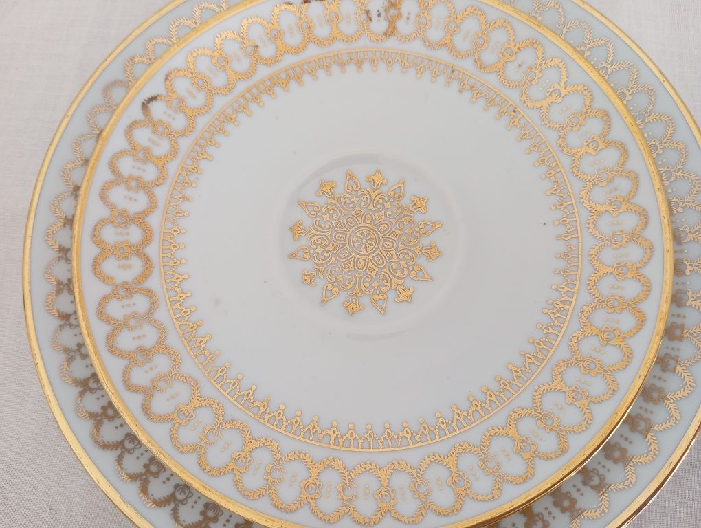 Trio de Chá porcelana antiga Alemanha Ocidental