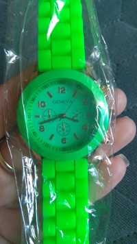 Zegarek Geneva zielony+nowa bateria do wymiany