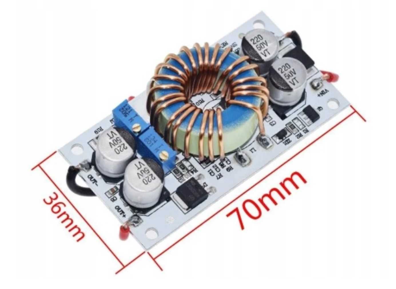 Przetwornica step-up zasilacz 250W 9V-48V 10A