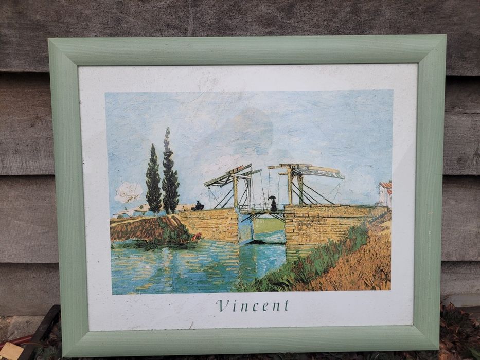Vincent Van Gogh - Most Langlois w Arles i kobieta z parasolką