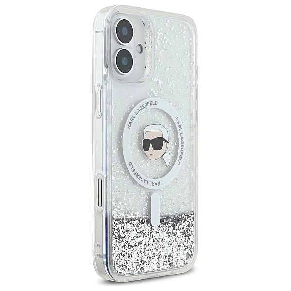 Karl Lagerfeld KLHMP16SLGKISGH iPhone 16/6.1" hardcase transparent Liq