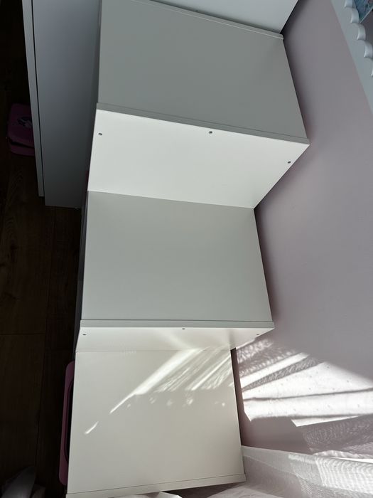 Ikea trofast biały 6 rożowych pudełek