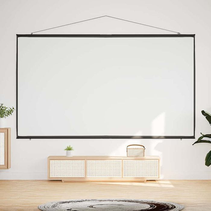Ekran projekcyjny Vidaxl 120" 16:9 do ściany, biały, matowy