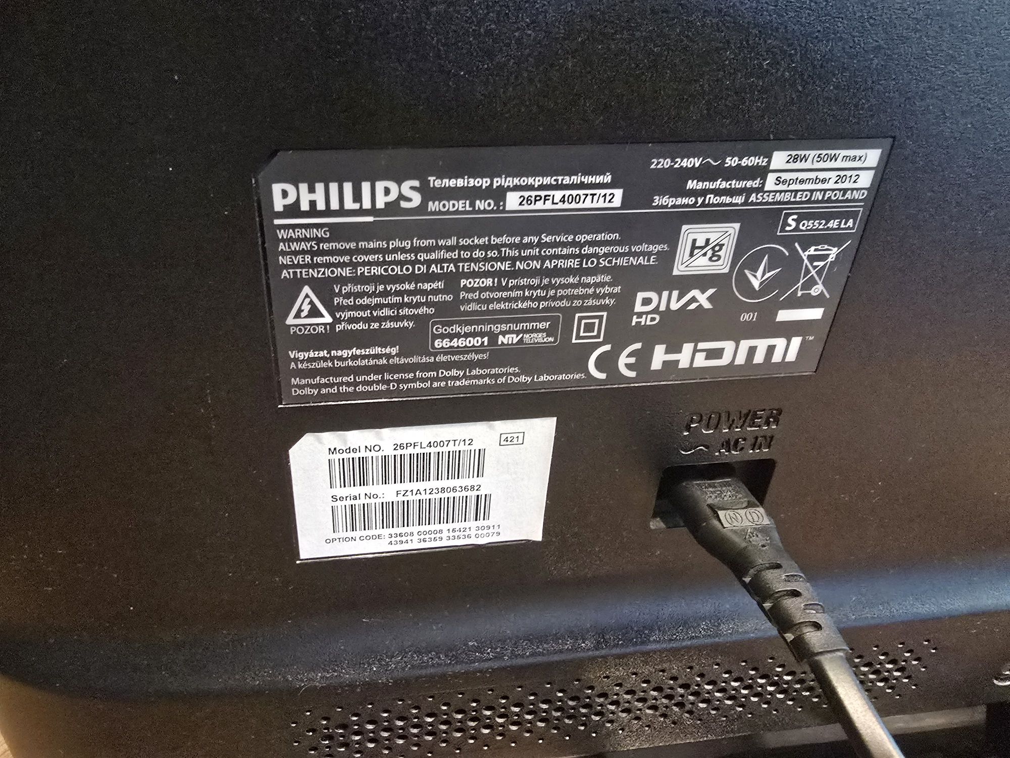 Telewizor LCD Philips 26 cali