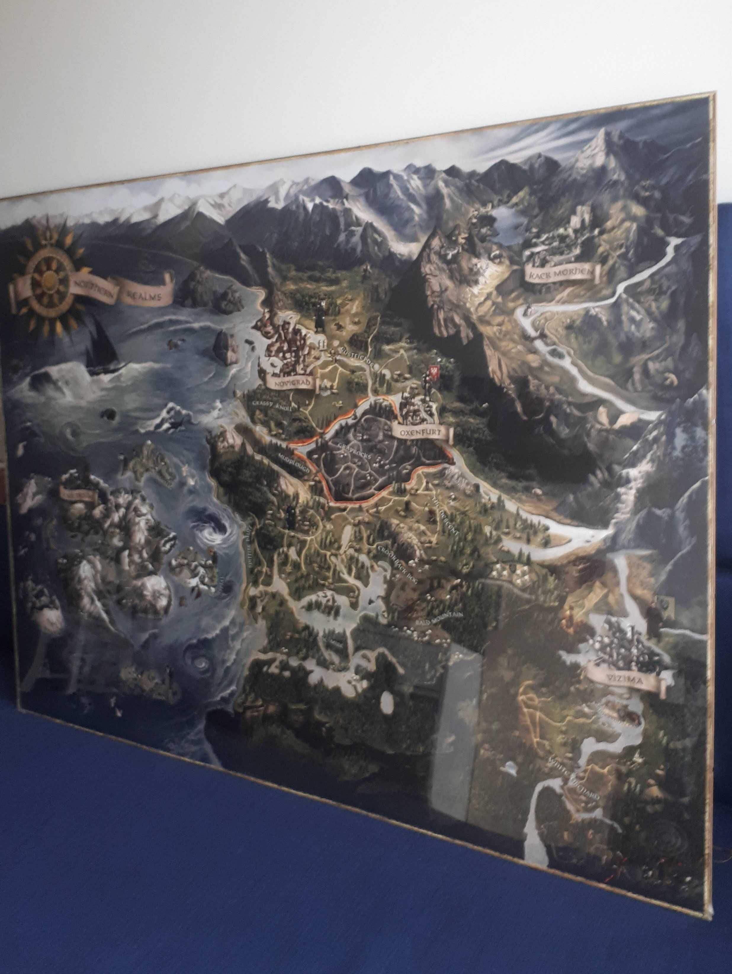 Witcher mapa Wiedzmin obraz antyrama Andrzej Sapkowski CD PROJEKT RED