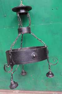 żyrandol reczna robota, metalowy lampa sufitowa