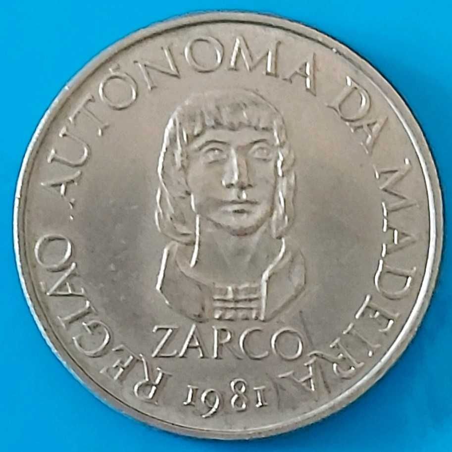 25$00 de 1981 Republica Portuguesa, Região Autónoma Madeira, Zarco