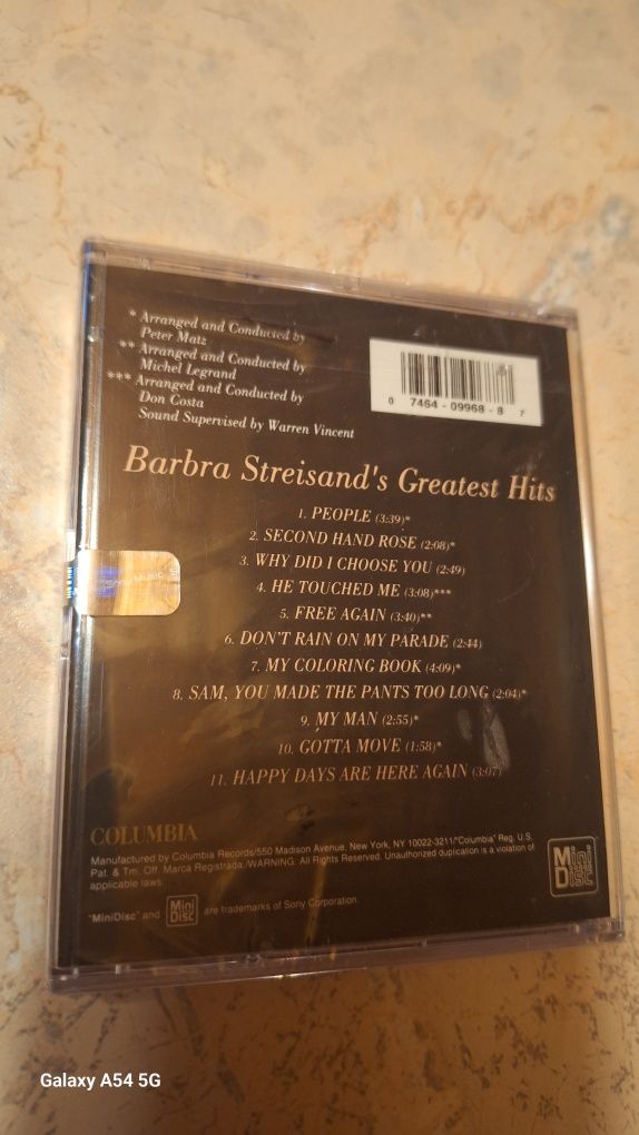 MiniDisc Barbara Streisand's Greatest Hits