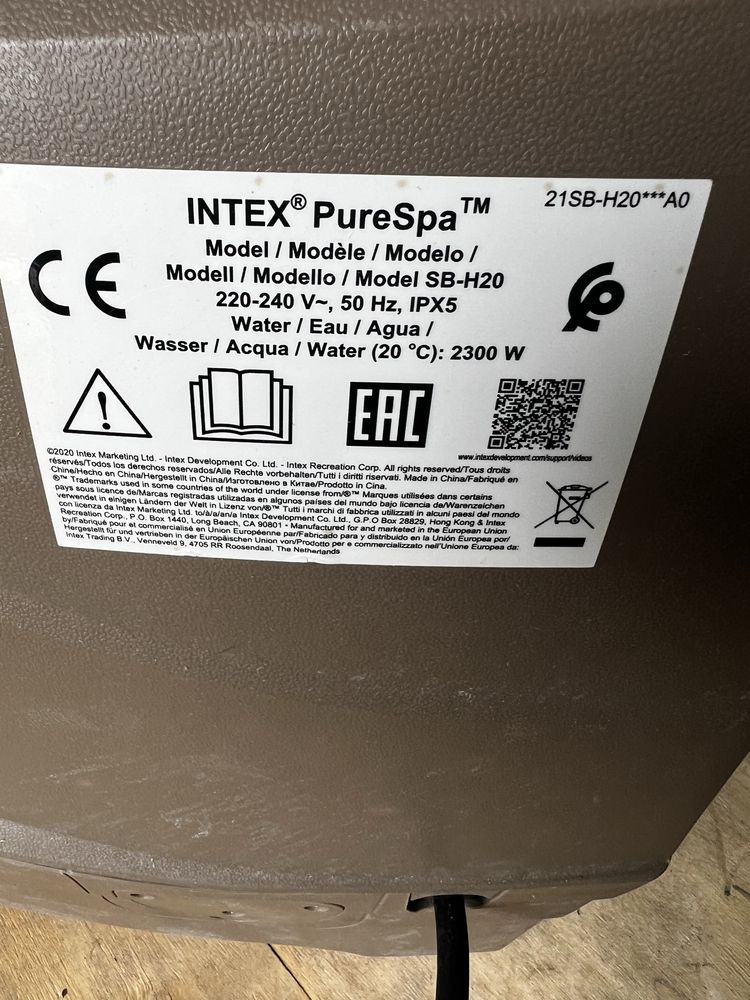 Pompa do Jacuzzi Intex PureSpa SB-H20