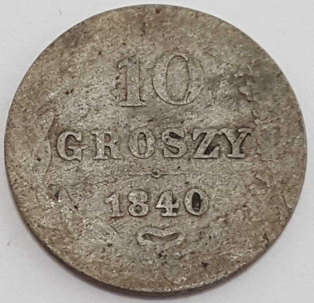 10 Groszy Polskich 1840 rok - Mennica Warszawska - Zabór Rosyjski
