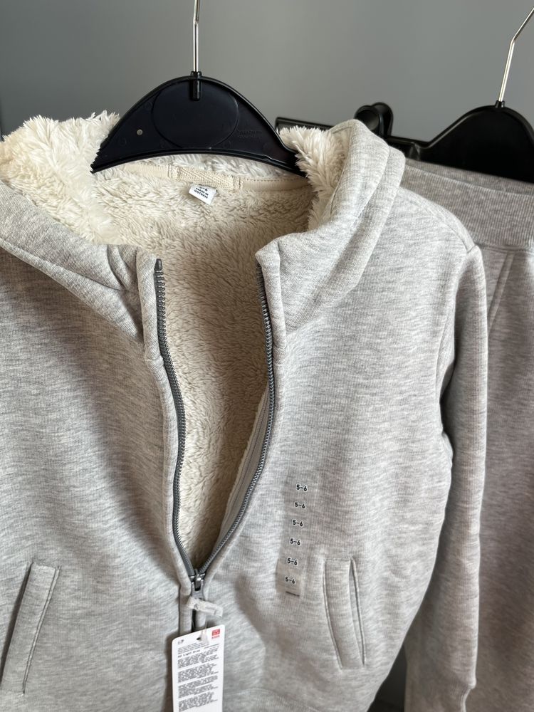 Утеплена кофта худі HEATTECH Uniqlo шерпа
