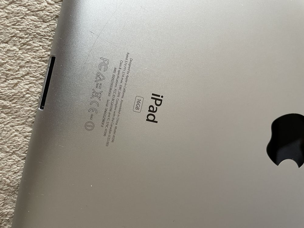 iPad Apple  A1396  16GB