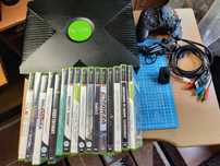 Xbox Classic mod 30GB + adapter x2 + 17 gier 100% sprawny