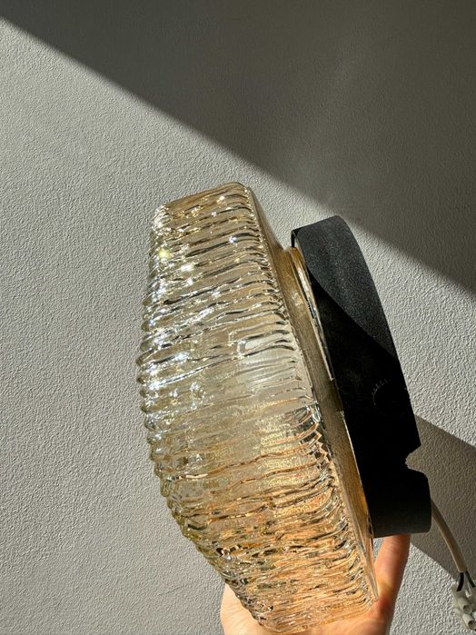 Plafon ze szkła fakturowanego, Westal, Szwecja, lata 70