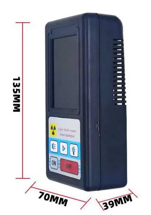 Detetor radiação nuclear, contador geiger, dosímetro, Beta Gama Raio X