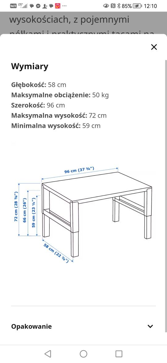 Biurko ikea Pahl