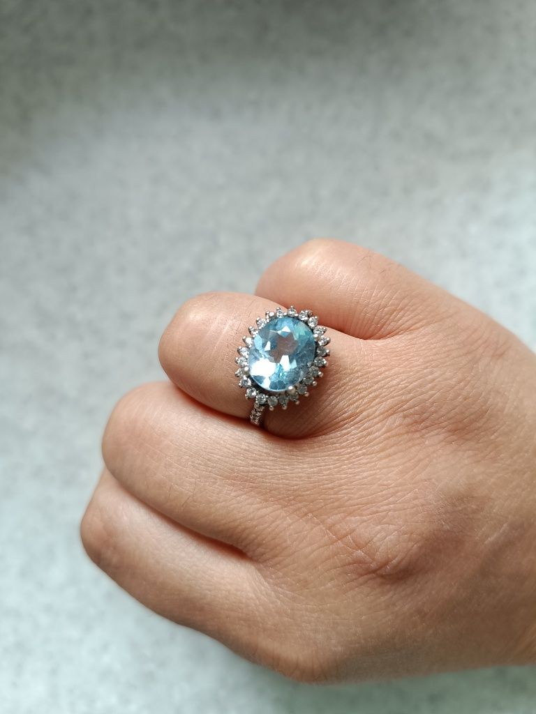 Кольцо серебряное 925 пробы.