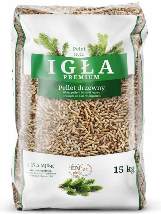 Pellet pelet drzewny IGŁA Anpol Olczyk Anpol 15 kg