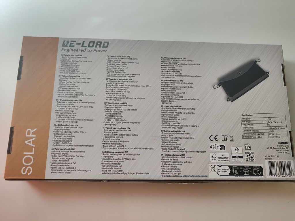 Panel solarny Re-load