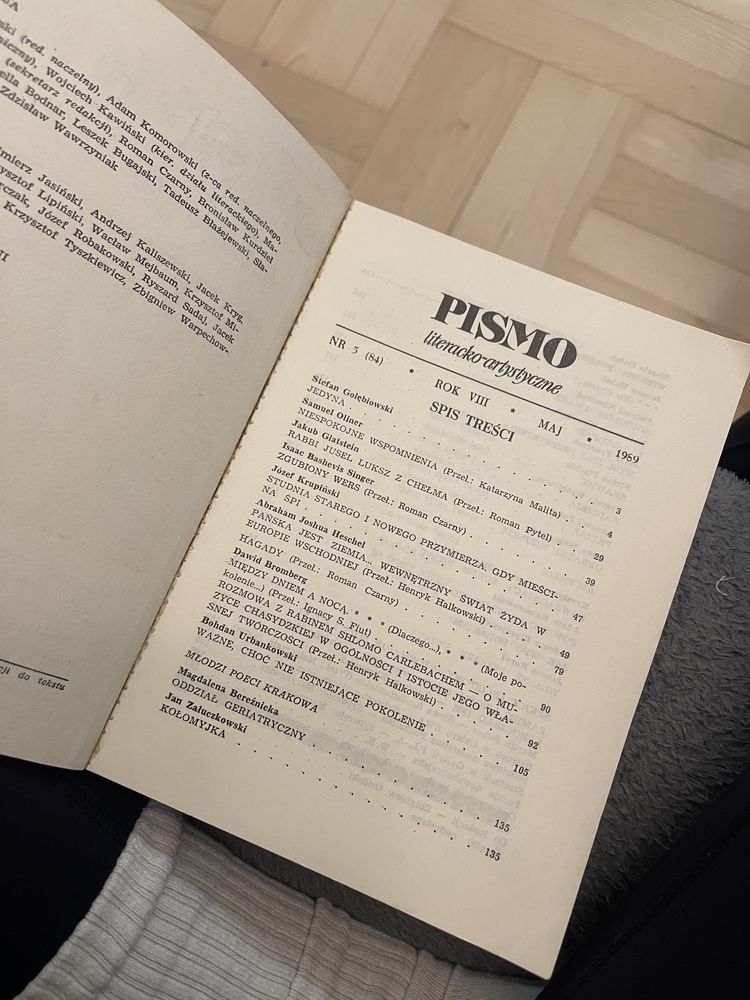 Pismo literacko-artystyczne  nr 5 1989