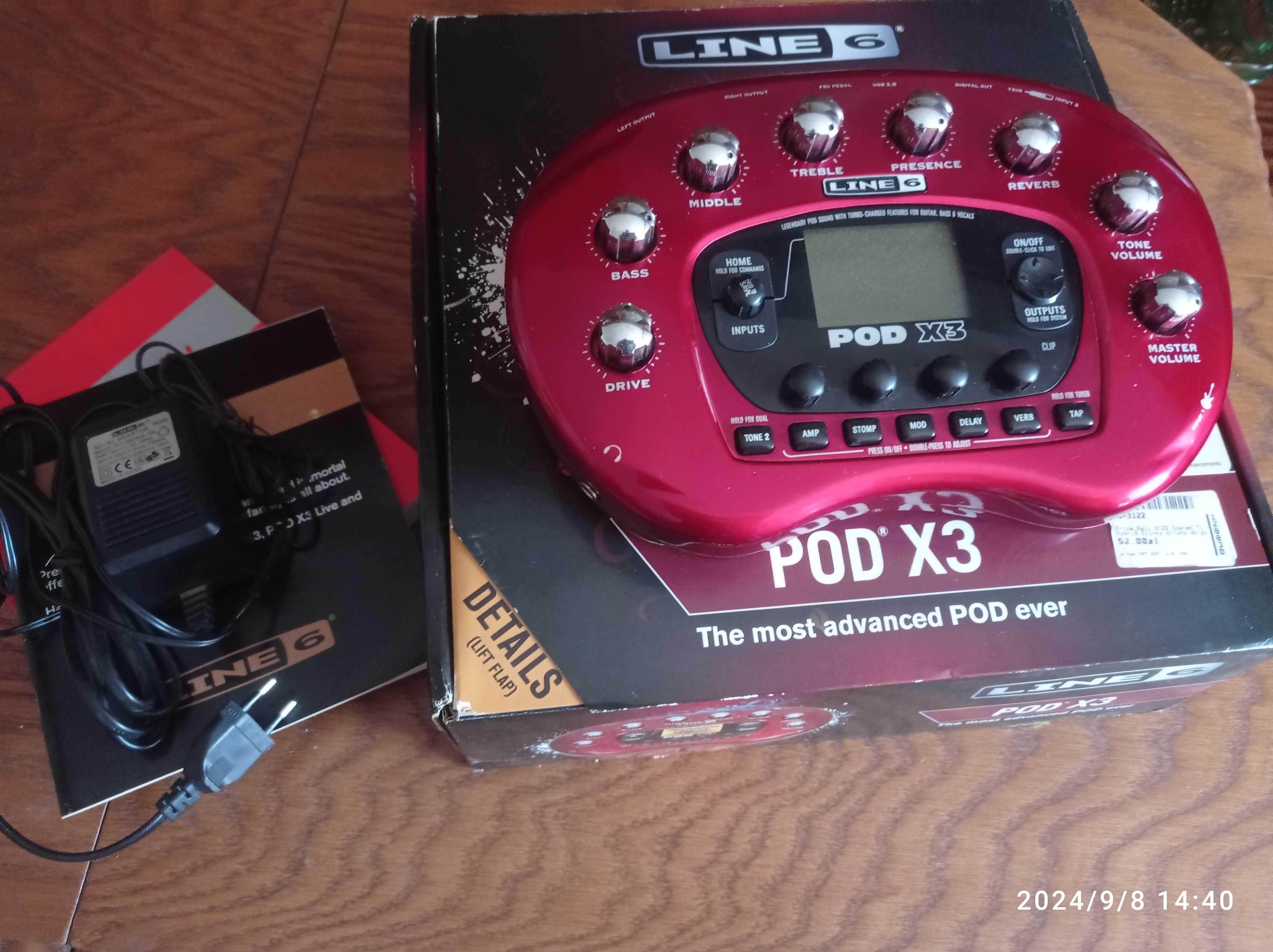 Line6 PodX3 multiefekt procesor gitarowy modeler