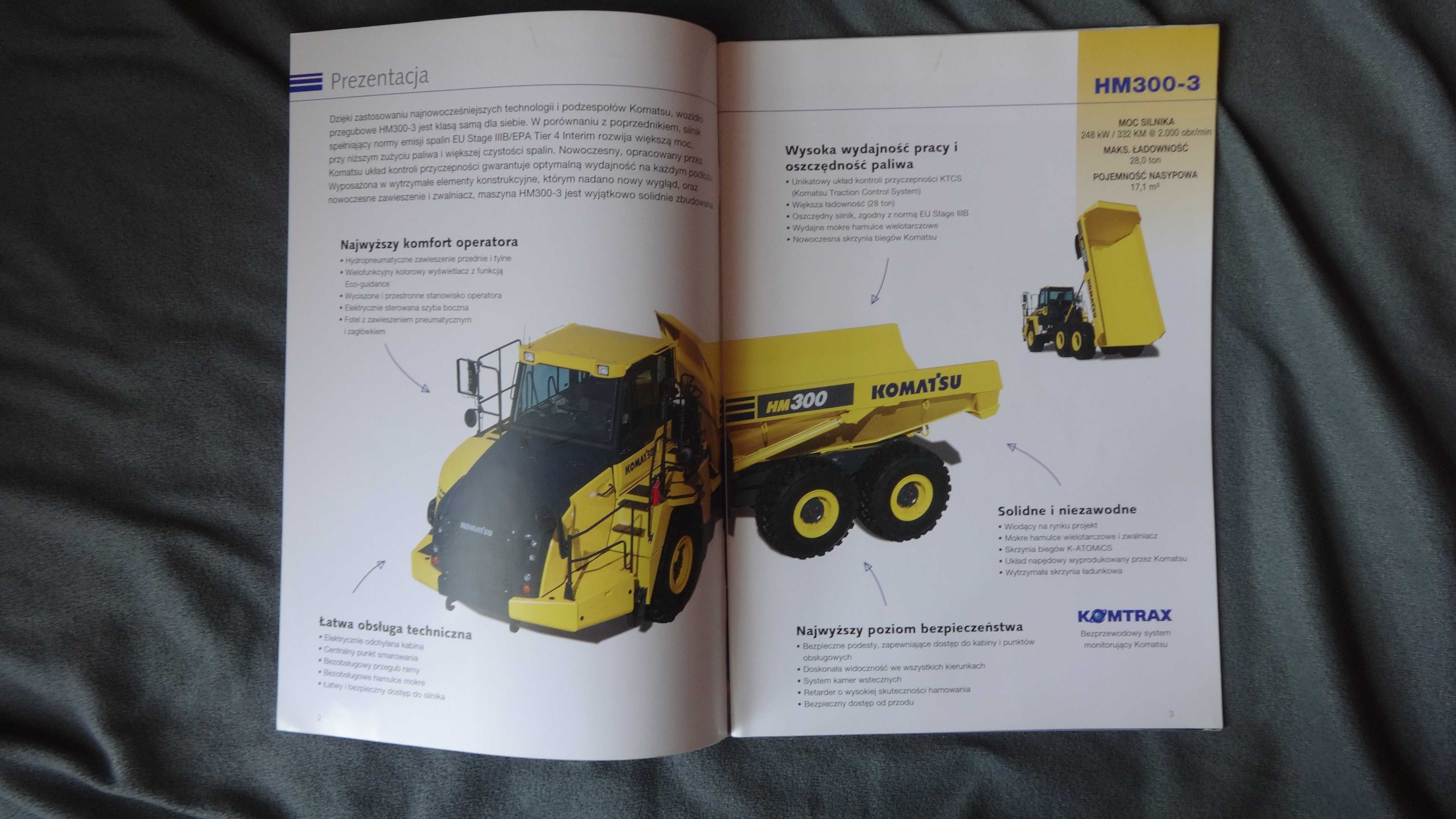 Prospekt Komatsu HM300 PL