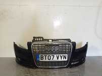 + ZDERZAK PRZÓD PRZEDNI AUDI A4 B7 S LINE LY9B CZARNY HALOGENY