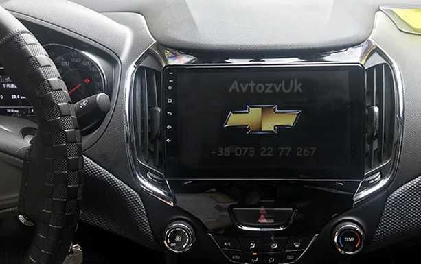 Магнитола CRUZE Chevrolet GPS USB 2 дин Tesla Круз CarPlay Android 13