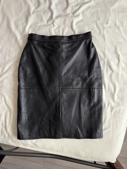 Спідниця з натуральної шкіри