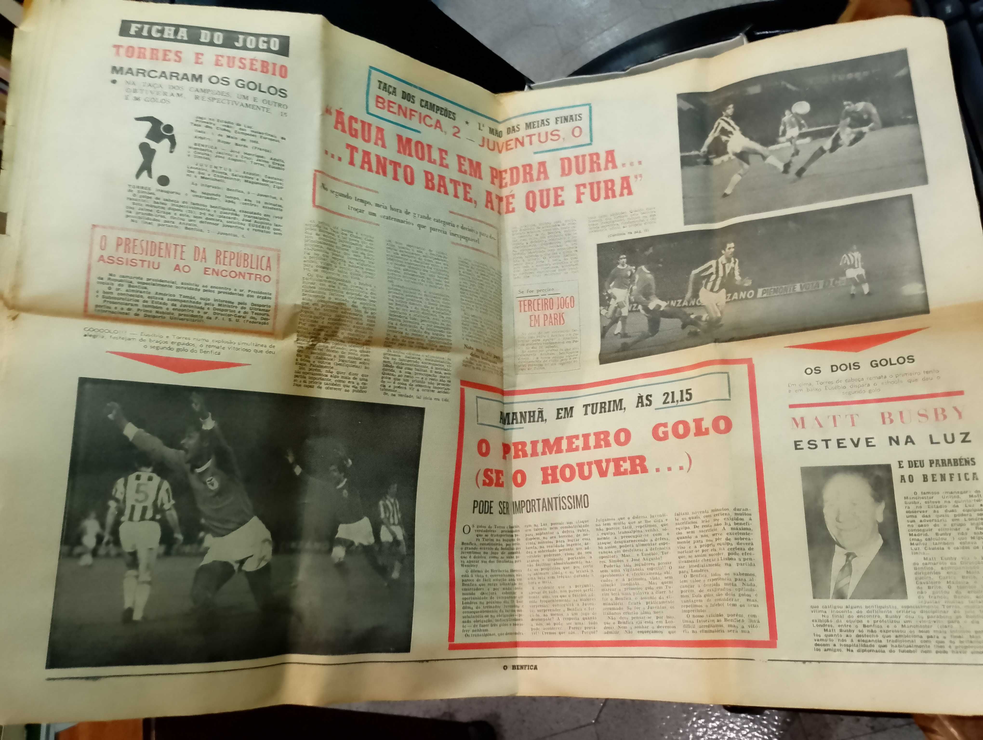 Jornal o Benfica Maio de 1968 Campeões Nacionais