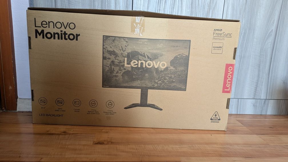 монитор lenovo зі вигнутий31.5