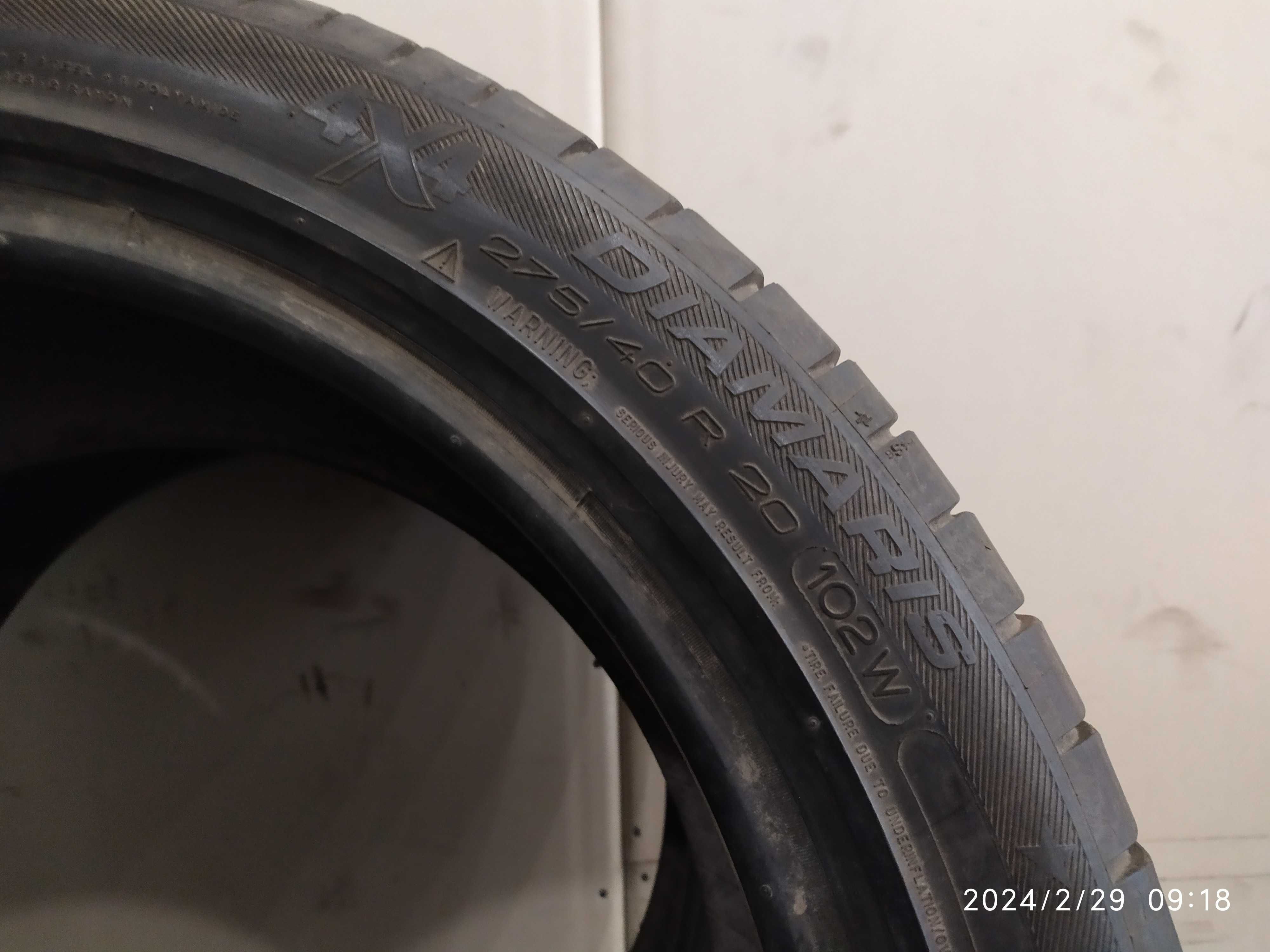 Легкова шина літня 275/40R20 Michelin Diamaris